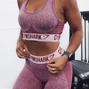 Gymshark Beet Marl Leggings/sports bra